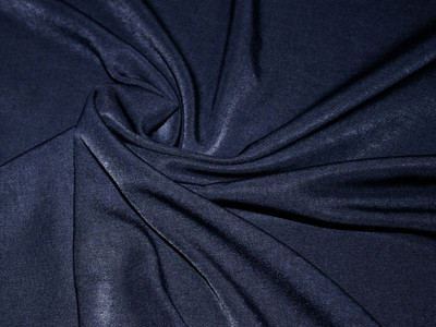Polyester Rayon Suiting Navy Blue